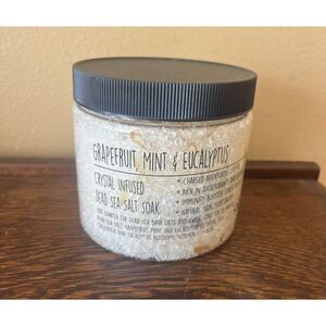 Aventurine Crystal‎ Grapefruit Mint Eucalyptus Dead Sea Salt 14 oz